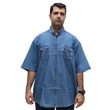 پیراهن جین سایز بزرگ کد محصولbdf6101